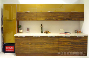 Кухня «Чезара Плюс» без алюминиевой рамки от ПлазаРеал