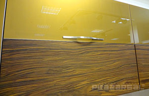 Кухня «Чезара Плюс» без алюминиевой рамки от ПлазаРеал